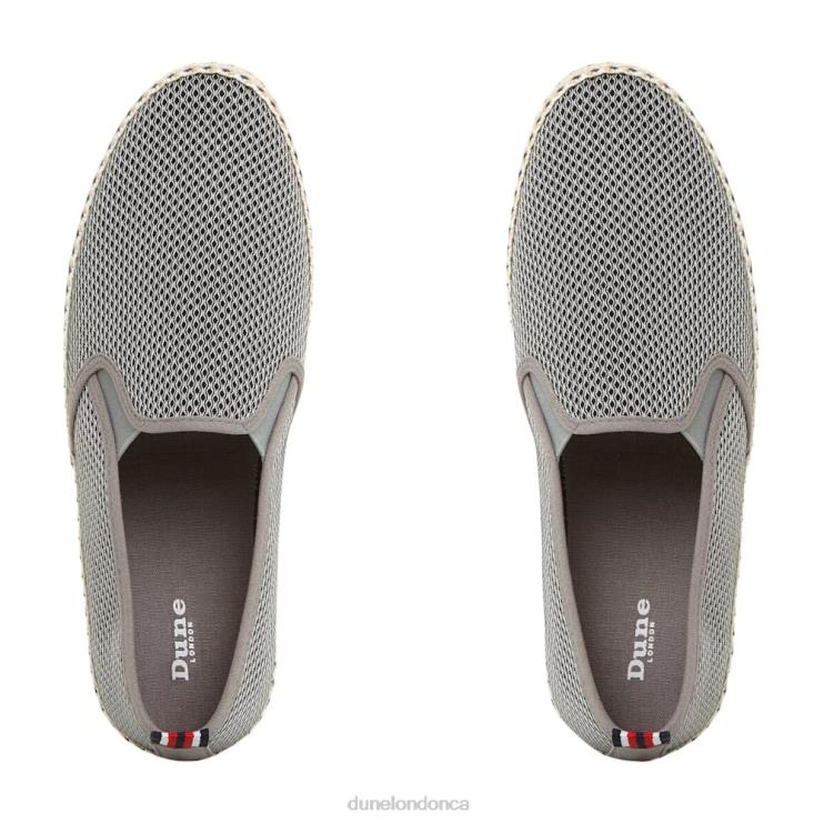 Dune London Flin Men Mesh Espadrille Shoes Grey 2Z0DB894