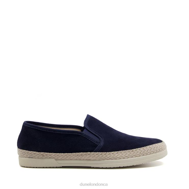 Dune London Fransisco Men Suede Plimsolls Navy 2Z0DB844