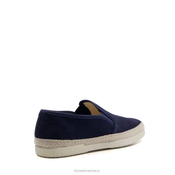 Dune London Fransisco Men Suede Plimsolls Navy 2Z0DB844