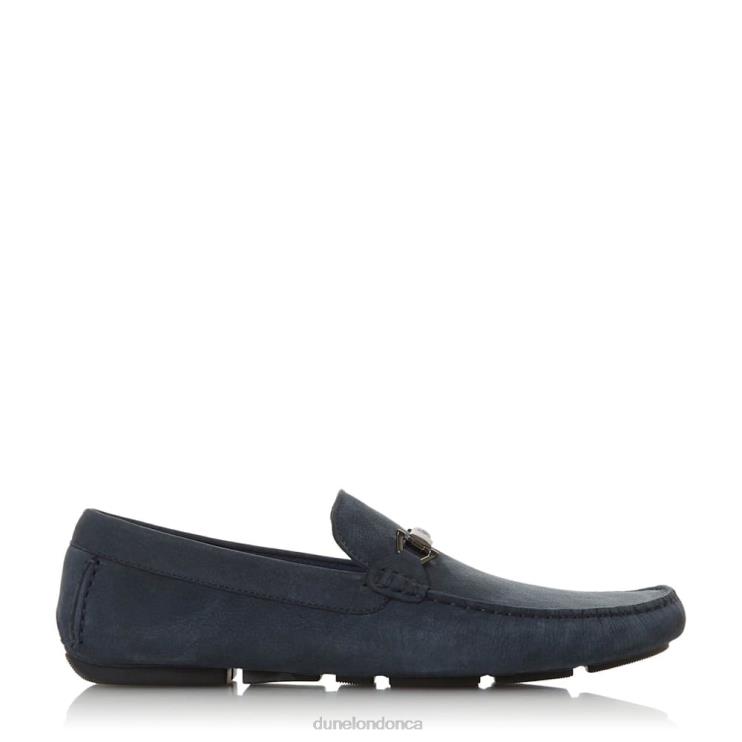 Dune London Beacons Men Square Toe Moccasin Loafer Navy 2Z0DB766