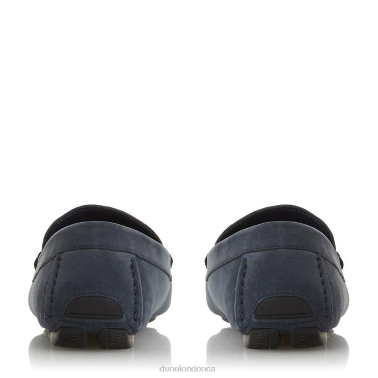 Dune London Beacons Men Square Toe Moccasin Loafer Navy 2Z0DB766