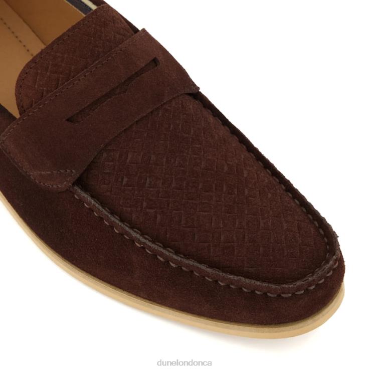 Dune London Beato Men Saddle-Trim Loafers Brown 2Z0DB780