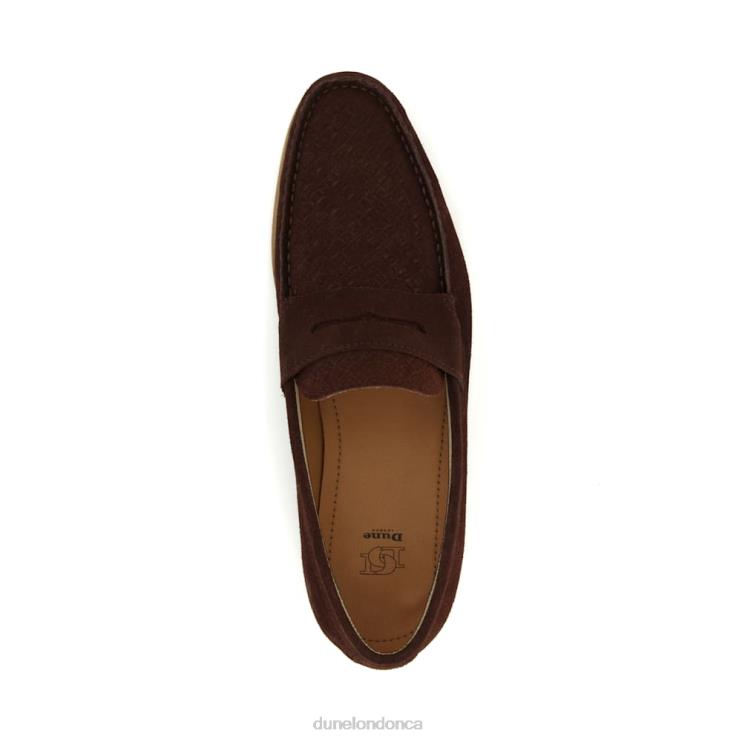 Dune London Beato Men Saddle-Trim Loafers Brown 2Z0DB780