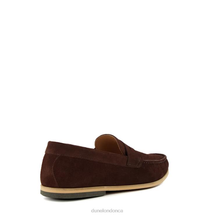 Dune London Beato Men Saddle-Trim Loafers Brown 2Z0DB780
