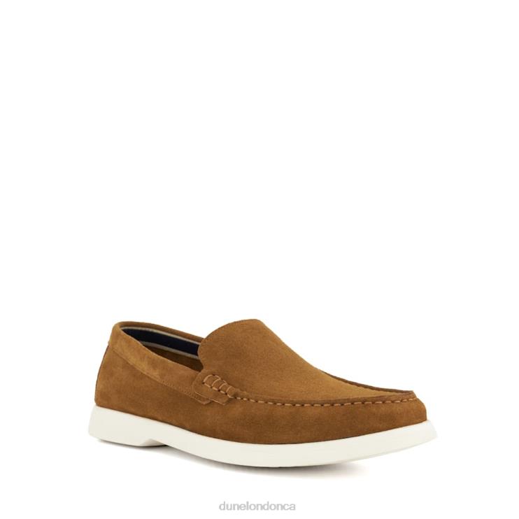 Dune London Buftonn Men Topstitch Casual Loafers Tan 2Z0DB695