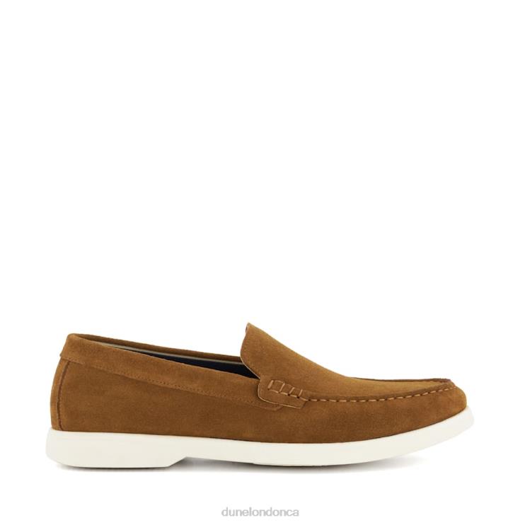 Dune London Buftonn Men Topstitch Casual Loafers Tan 2Z0DB695