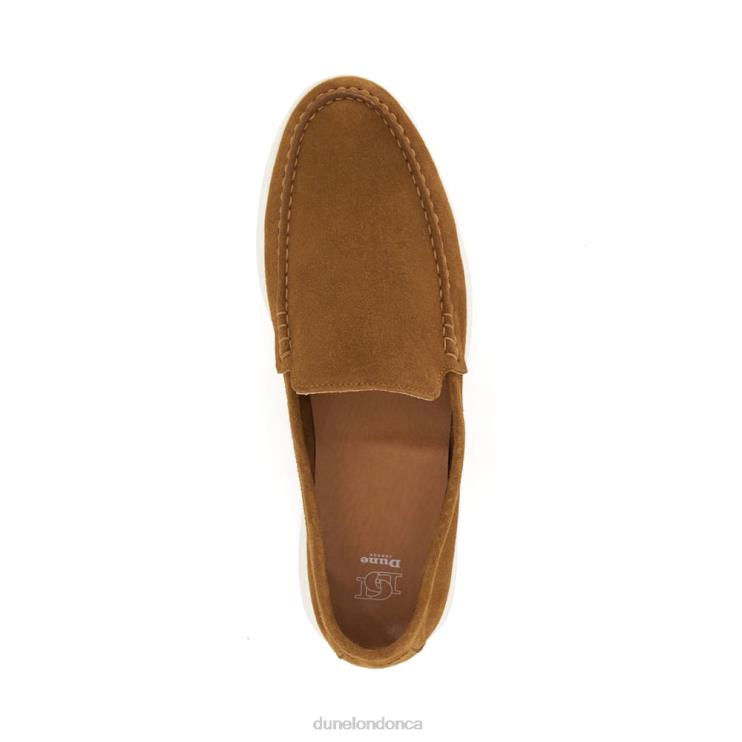Dune London Buftonn Men Topstitch Casual Loafers Tan 2Z0DB695