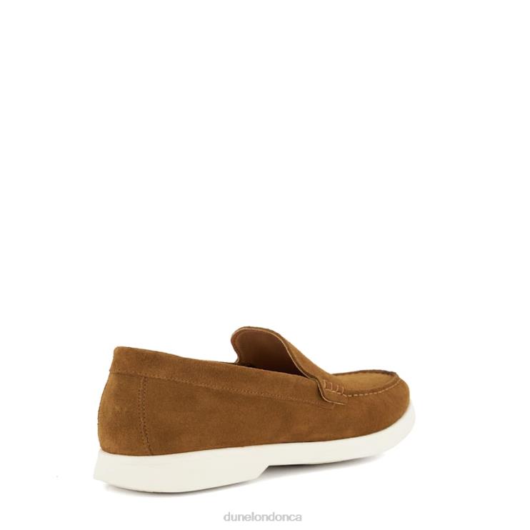 Dune London Buftonn Men Topstitch Casual Loafers Tan 2Z0DB695