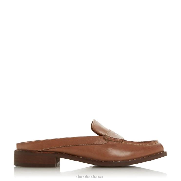 Dune London Greenland Men Leather Mule Loafer Cream 2Z0DB424