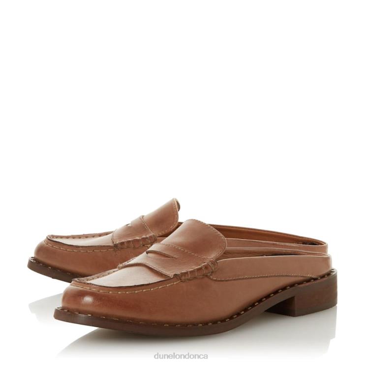 Dune London Greenland Men Leather Mule Loafer Cream 2Z0DB424