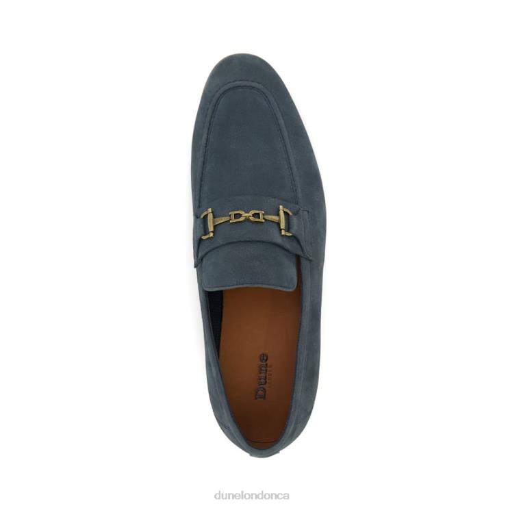 Dune London Sanction Men Snaffle-Trim Loafers Navy 2Z0DB715