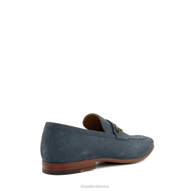 Dune London Sanction Men Snaffle-Trim Loafers Navy 2Z0DB715