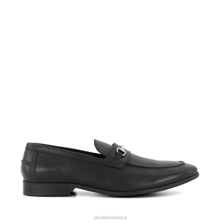 Dune London Shadows Men Leather Snaffle-Trim Loafers Black 2Z0DB757