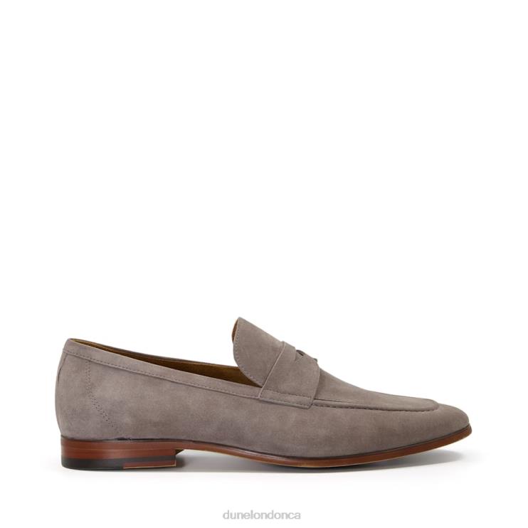 Dune London Silas Men Suede Saddle Loafers Grey 2Z0DB837