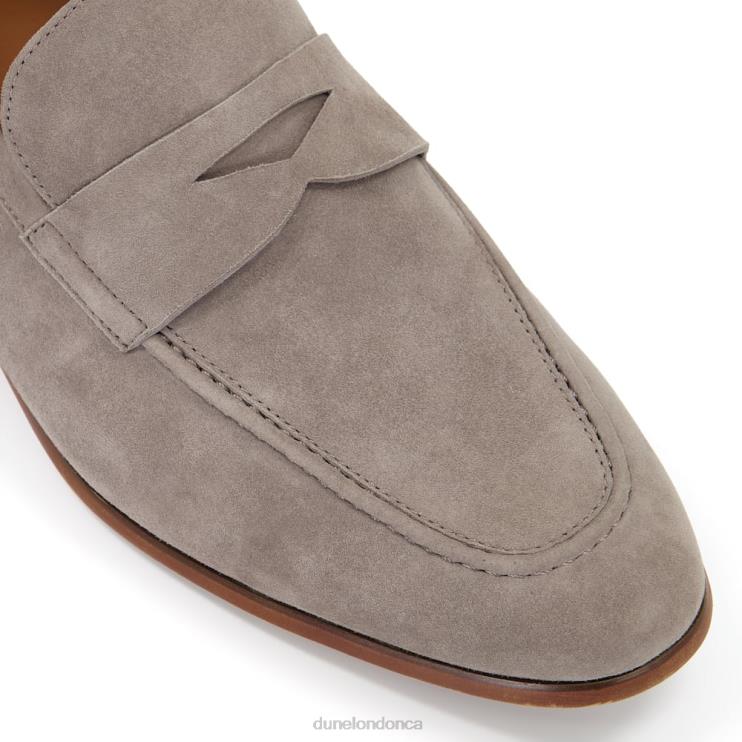 Dune London Silas Men Suede Saddle Loafers Grey 2Z0DB837