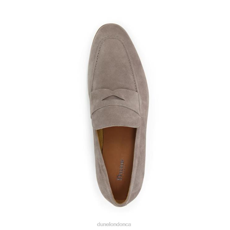 Dune London Silas Men Suede Saddle Loafers Grey 2Z0DB837