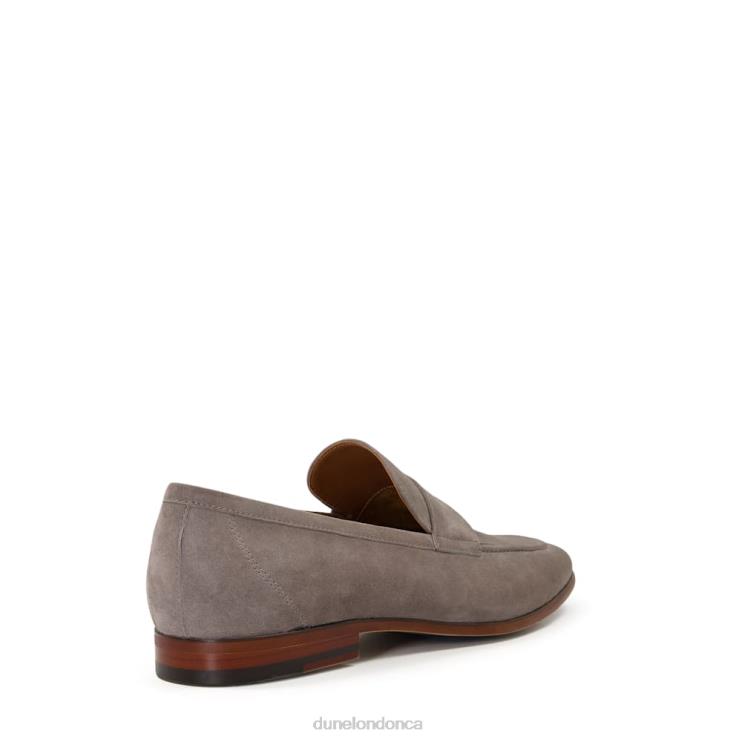 Dune London Silas Men Suede Saddle Loafers Grey 2Z0DB837
