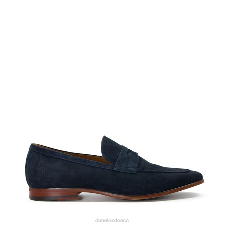 Dune London Silas Men Suede Saddle Loafers Navy 2Z0DB882