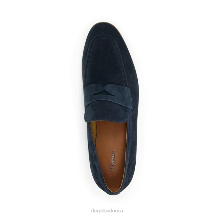 Dune London Silas Men Suede Saddle Loafers Navy 2Z0DB882