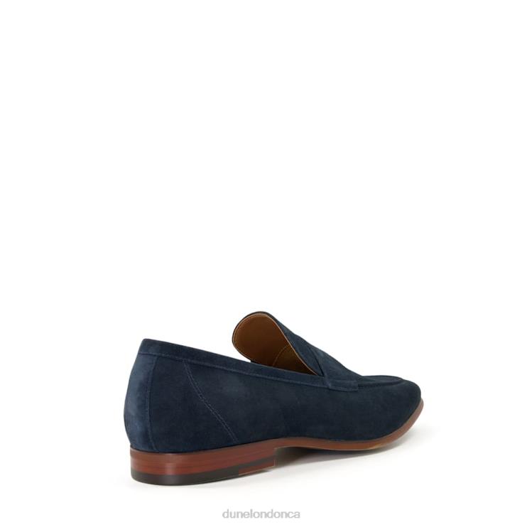 Dune London Silas Men Suede Saddle Loafers Navy 2Z0DB882