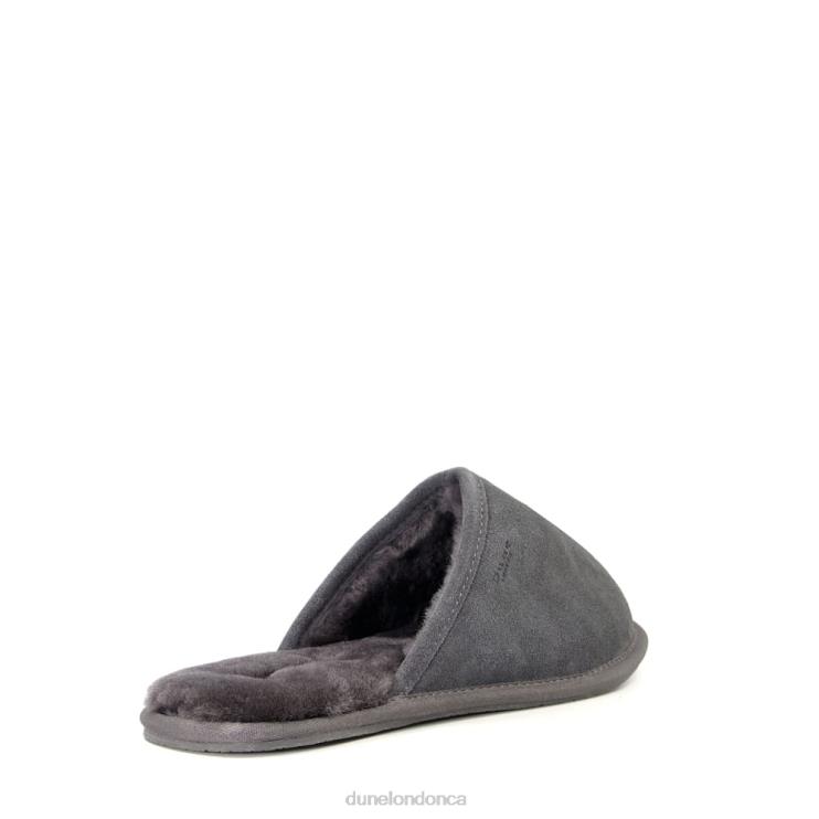 Dune London Forssee Men Closed-Toe Suede Slippers Grey 2Z0DB817