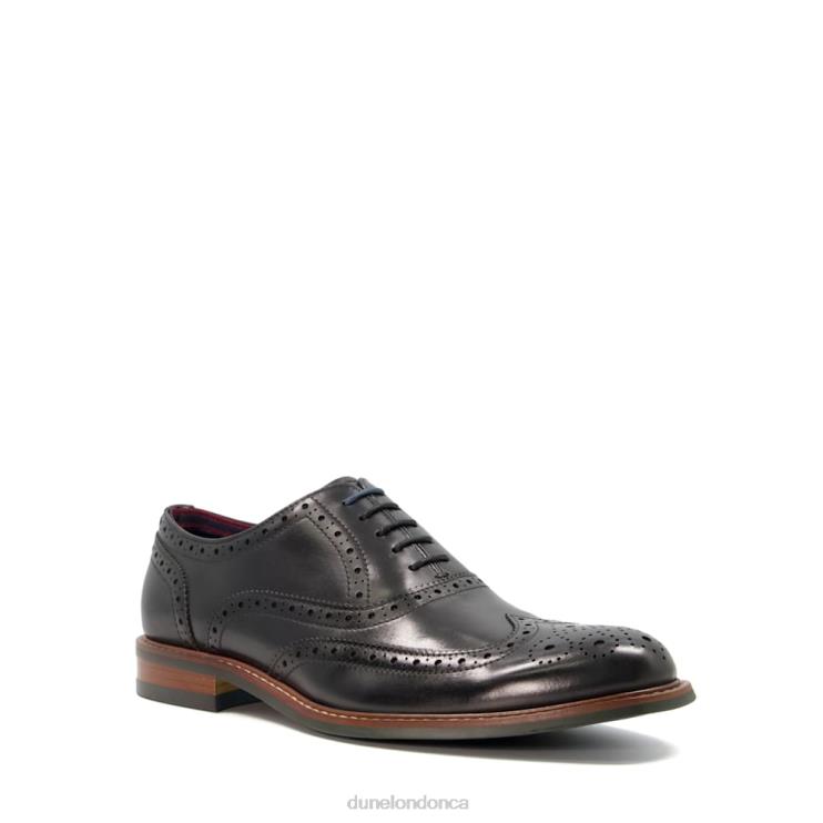 Dune London Pollodium Men Heavy Brogue Shoes Black 2Z0DB831