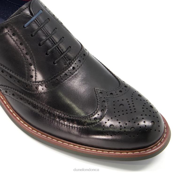 Dune London Pollodium Men Heavy Brogue Shoes Black 2Z0DB831