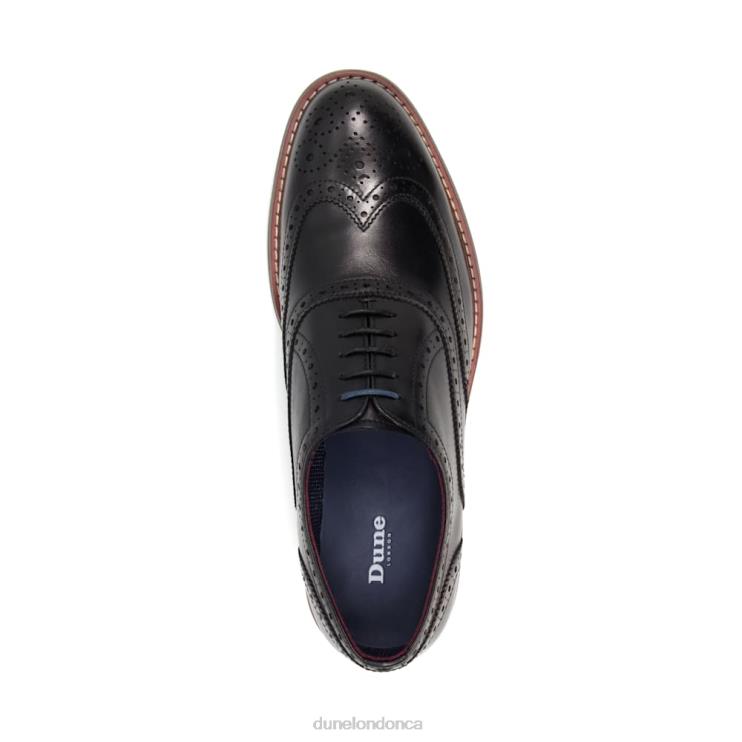 Dune London Pollodium Men Heavy Brogue Shoes Black 2Z0DB831