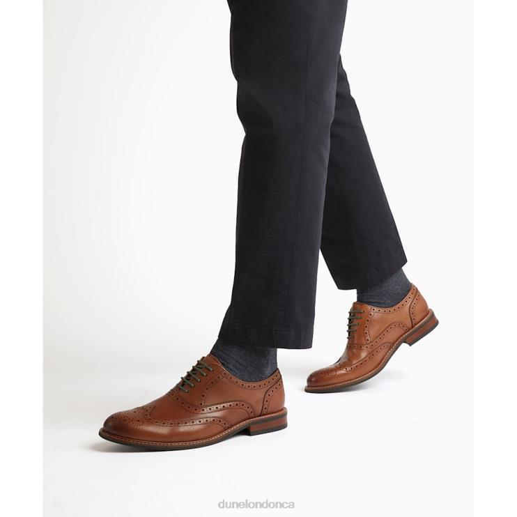 Dune London Pollodium Men Heavy Brogue Shoes Tan 2Z0DB814