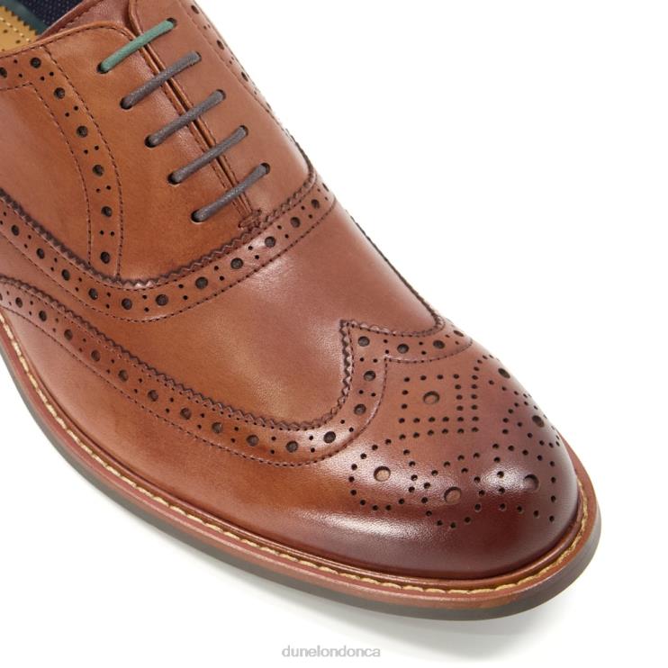 Dune London Pollodium Men Heavy Brogue Shoes Tan 2Z0DB814