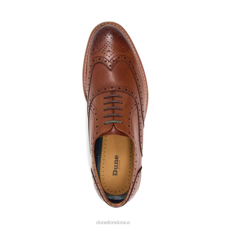 Dune London Pollodium Men Heavy Brogue Shoes Tan 2Z0DB814