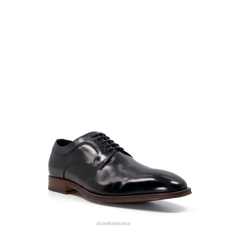 Dune London Sparrows Men Leather Lace-Up Derby Shoes Black 2Z0DB789