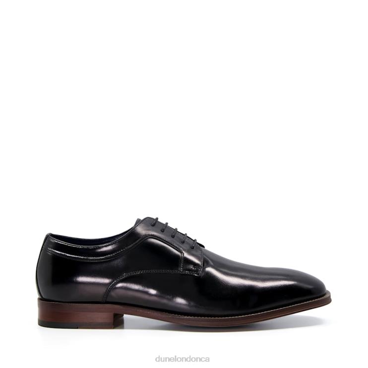 Dune London Sparrows Men Leather Lace-Up Derby Shoes Black 2Z0DB789