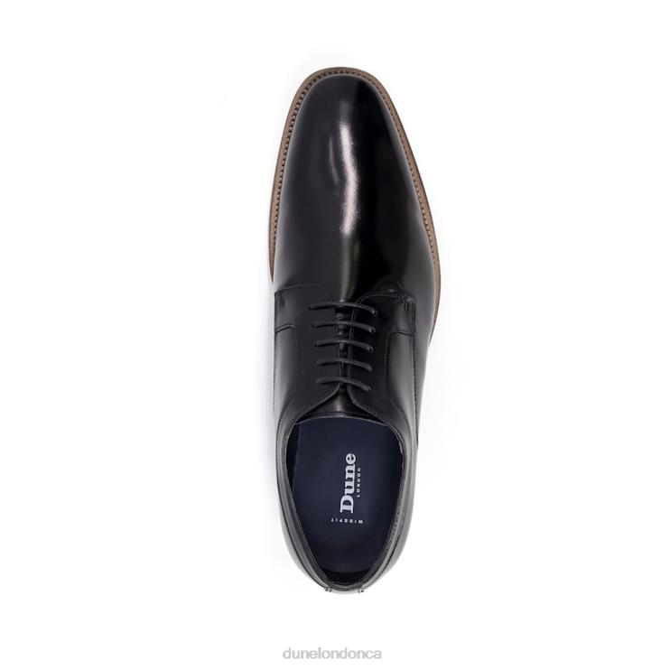 Dune London Sparrows Men Leather Lace-Up Derby Shoes Black 2Z0DB789