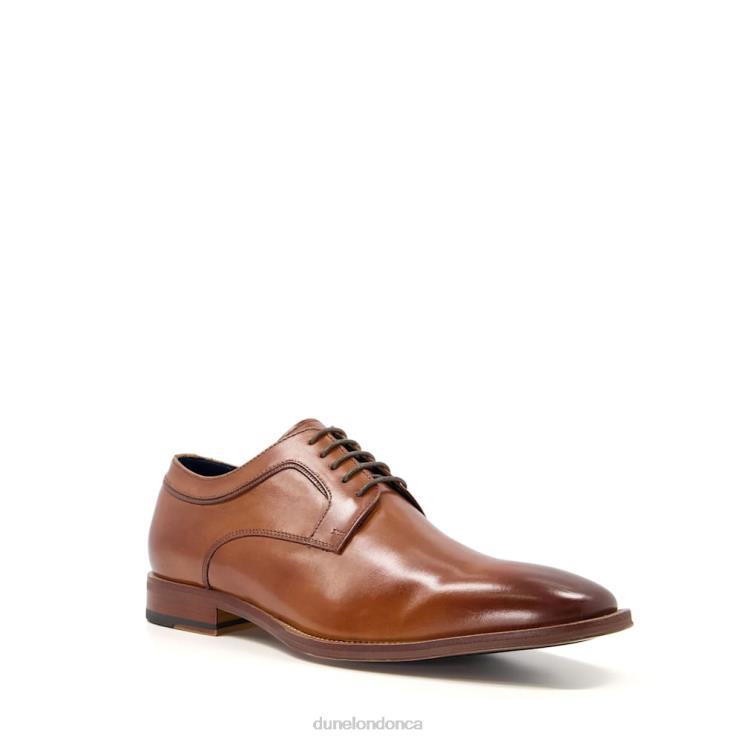 Dune London Sparrows Men Smart Leather Gibson Shoes Tan 2Z0DB855