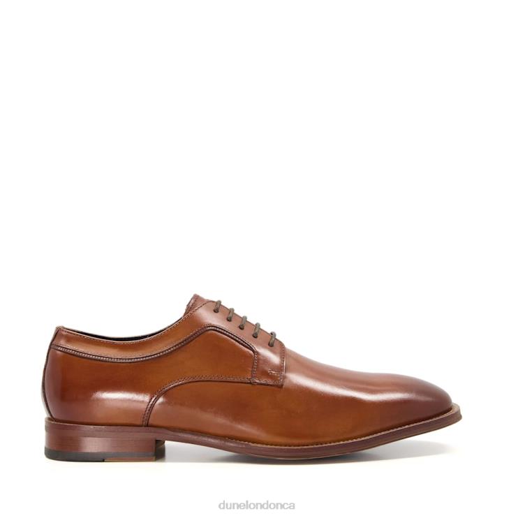 Dune London Sparrows Men Smart Leather Gibson Shoes Tan 2Z0DB855