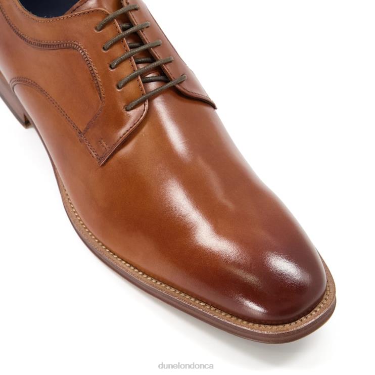 Dune London Sparrows Men Smart Leather Gibson Shoes Tan 2Z0DB855