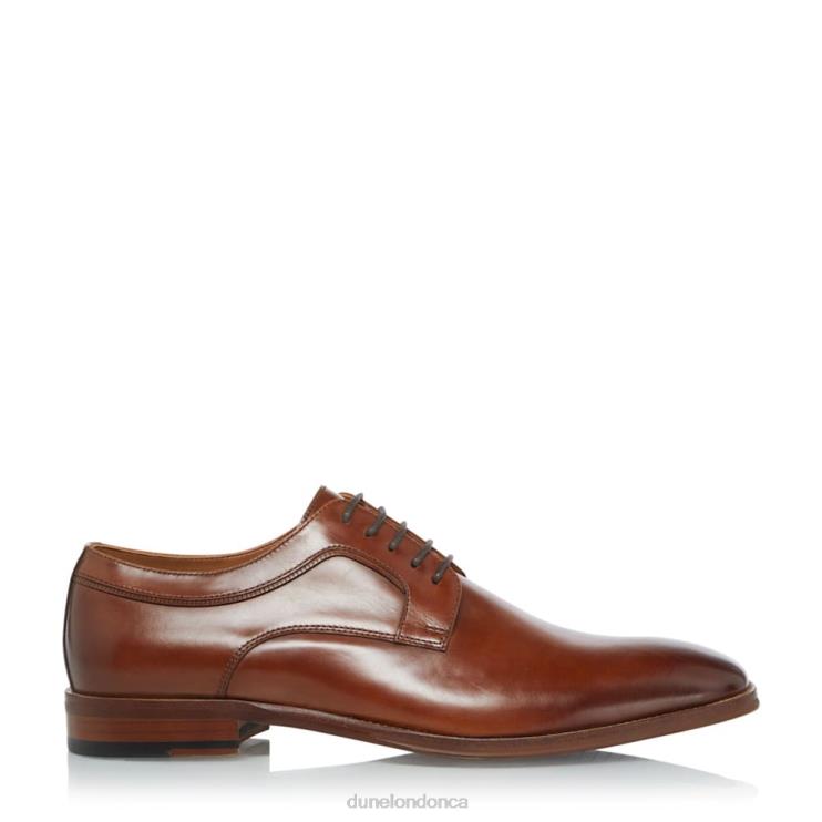 Dune London Sparrows Men Smart Leather Gibson Shoes Tan 2Z0DB855