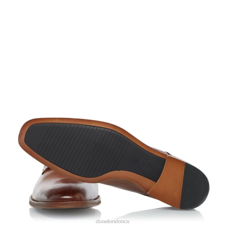 Dune London Sparrows Men Smart Leather Gibson Shoes Tan 2Z0DB855