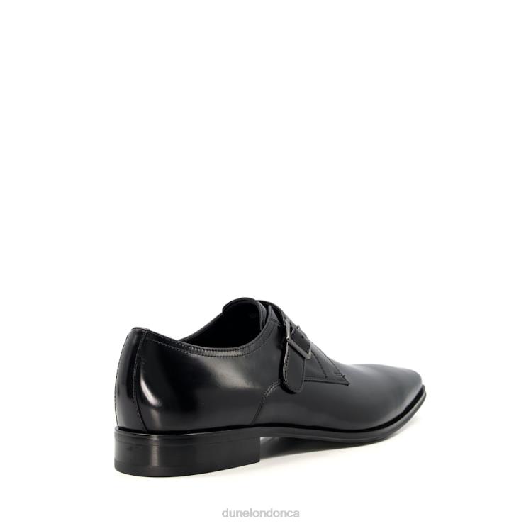 Dune London Stevie Men Leather Monk Shoes Black 2Z0DB825