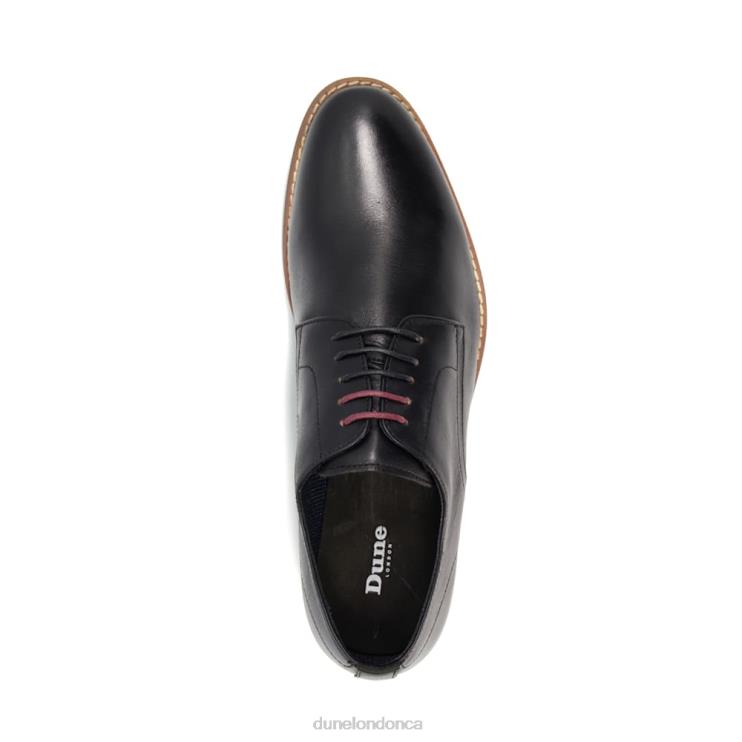 Dune London Suffolks Men Leather Smart Gibson Shoes Black 2Z0DB891