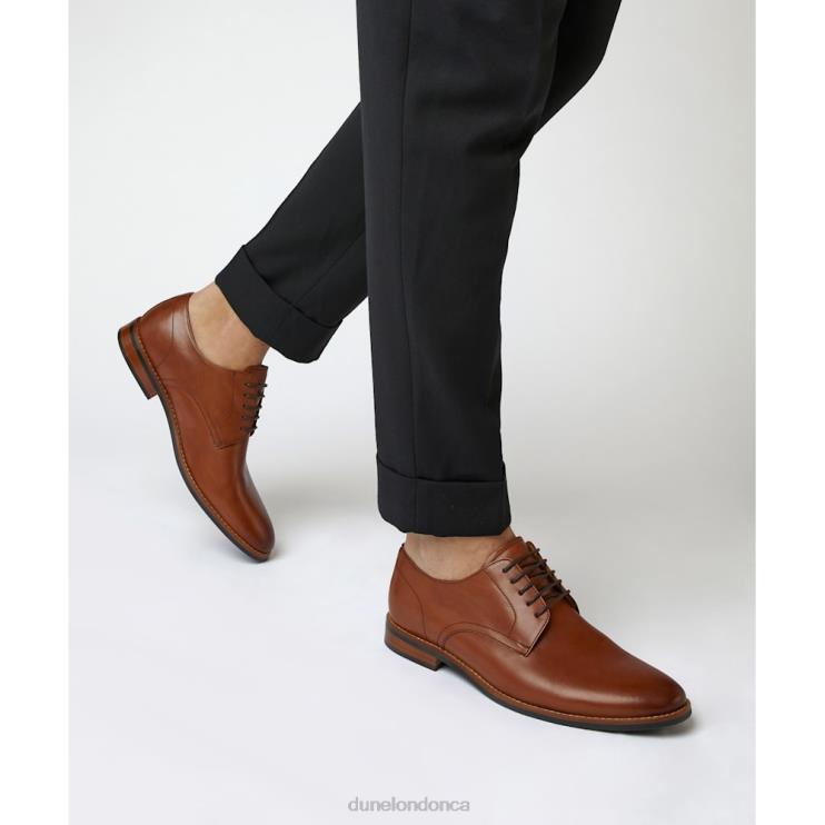 Dune London Suffolks Men Leather Smart Gibson Shoes Tan 2Z0DB796