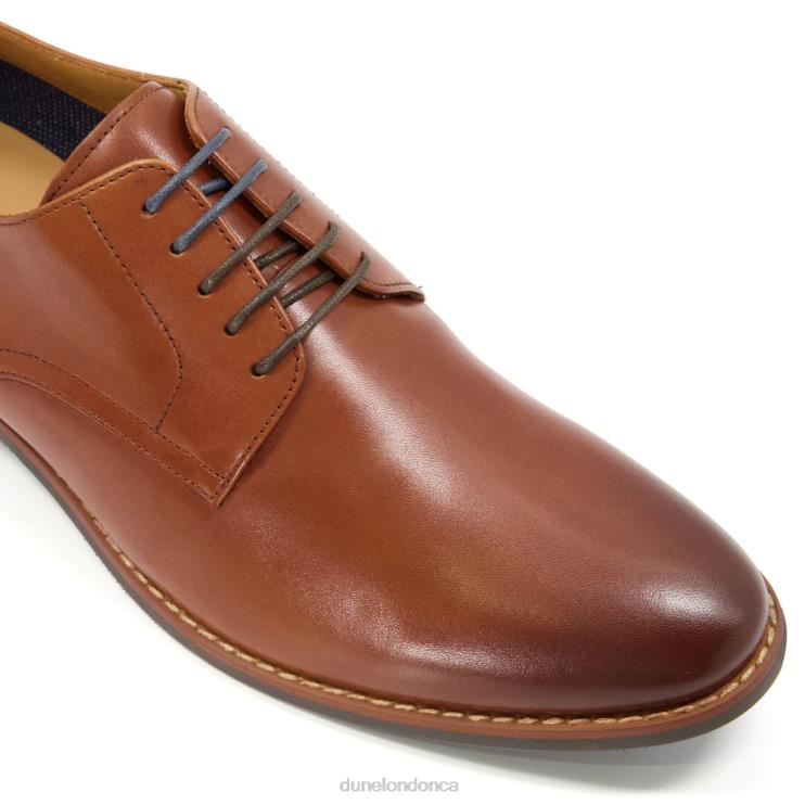 Dune London Suffolks Men Leather Smart Gibson Shoes Tan 2Z0DB796