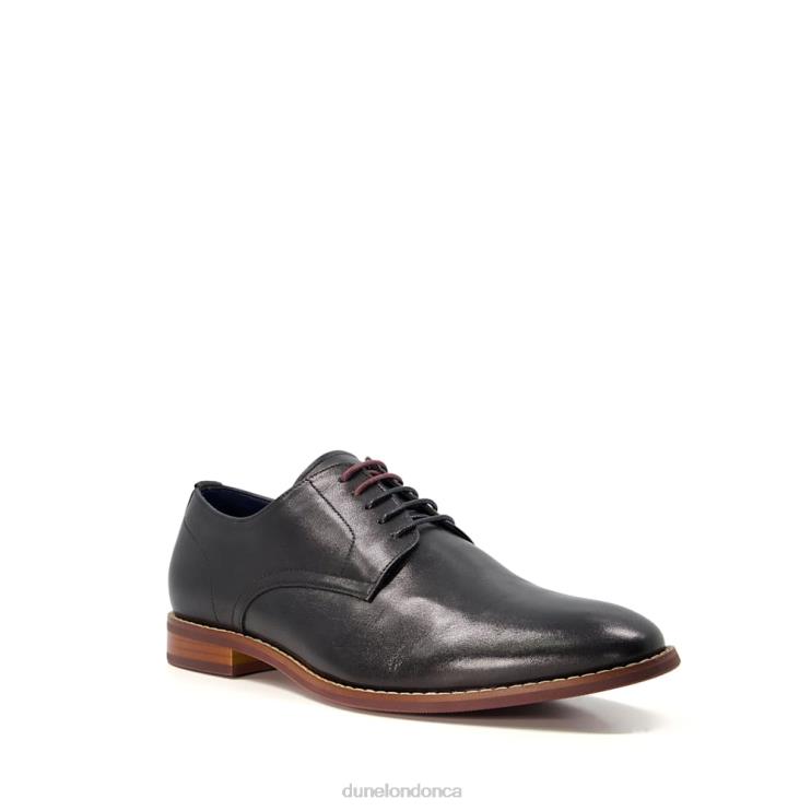 Dune London Suffolks Men Wide Fit Leather Derby Shoes Black 2Z0DB787