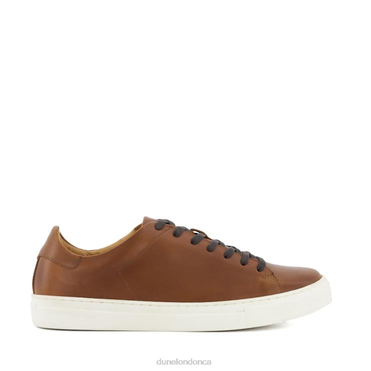 Dune London Terrence Men Lace-Up Cup-Sole Trainers Tan 2Z0DB763