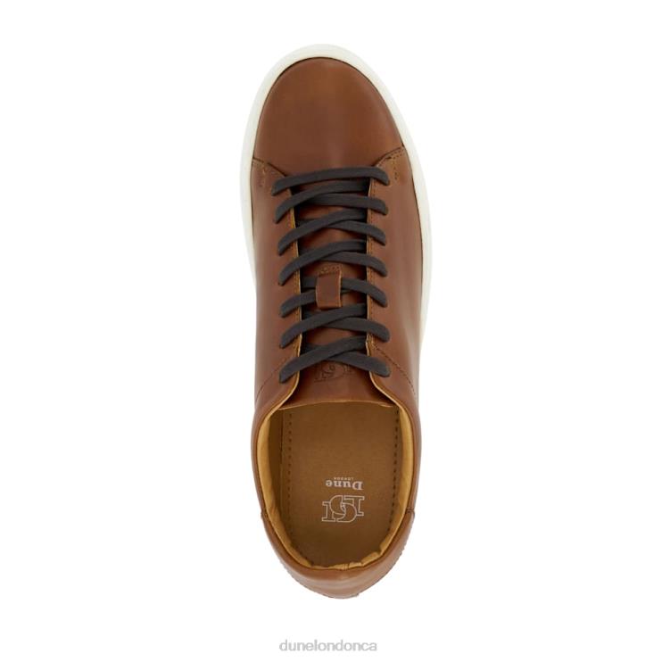 Dune London Terrence Men Lace-Up Cup-Sole Trainers Tan 2Z0DB763