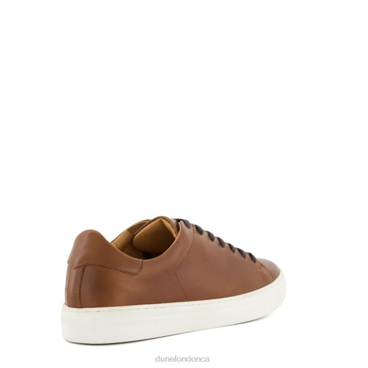 Dune London Terrence Men Lace-Up Cup-Sole Trainers Tan 2Z0DB763