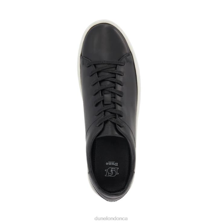 Dune London Terrence Men Lace-Up Leather Cup-Sole Trainers Black 2Z0DB764