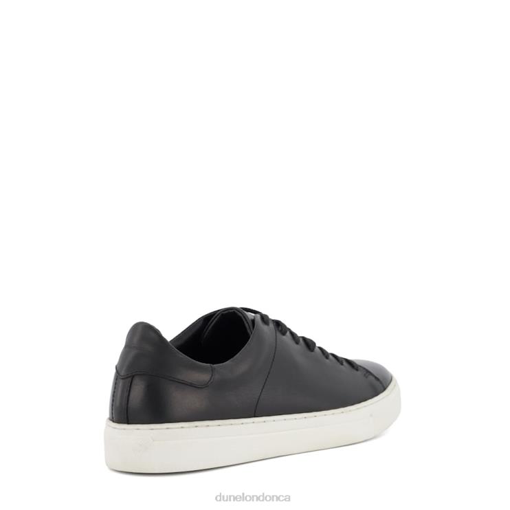 Dune London Terrence Men Lace-Up Leather Cup-Sole Trainers Black 2Z0DB764