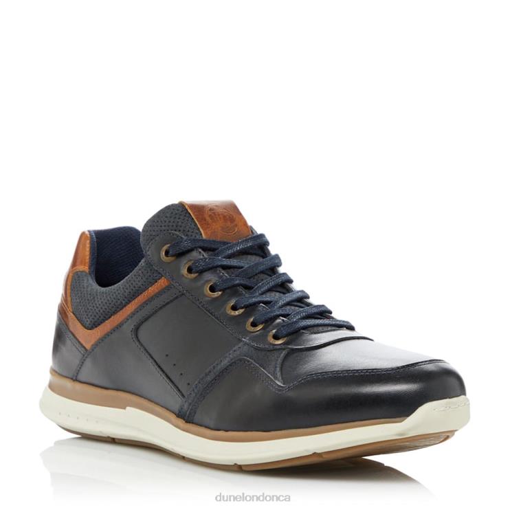Dune London Thymes Men Lace Up Trainers Navy 2Z0DB867